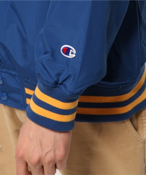 Champion（チャンピオン）の「メンズ チャンピオン アクションスタイル テフロン加工 スナップジャケット CHAMPION C3-F604（ブルゾン・メンズ・ブラック/レッド/ネイビー・SMALL/MEDIUM/LARGE/X-LARGE）」の11枚目の写真