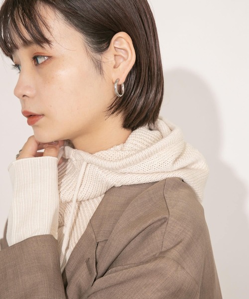 KBF(ケイビーエフ)の「ラウンドフープピアス(ピアス(両耳用)・レディース・シルバー/ゴールド・ONE)」の4枚目の写真