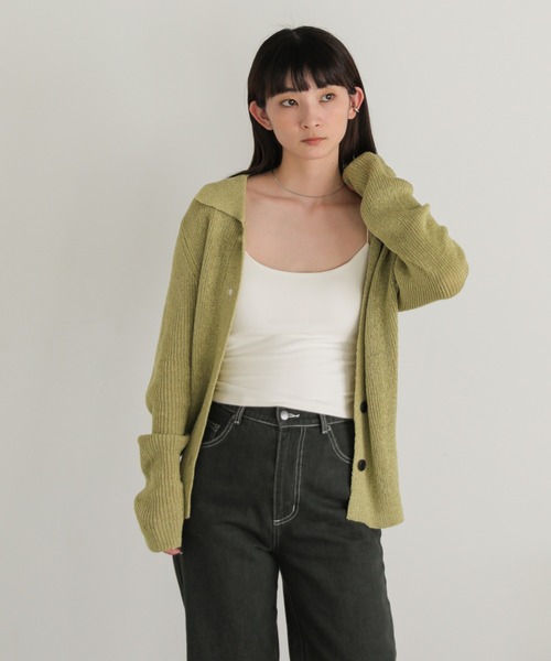 select MOCA(セレクトモカ)の「ストラップブラトップ(キャミソール・レディース・カーキブラウン/ベージュ/オフホワイト/ブラック・FREE)」の10枚目の写真