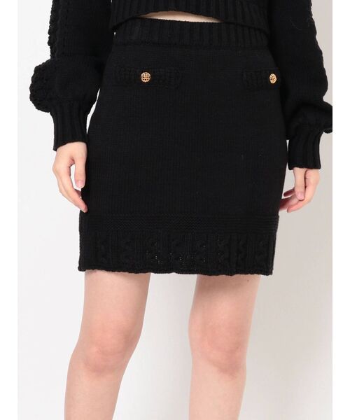 RESEXXY（リゼクシー）の「マイクロミニニットスカート【セットアップ着用可能】（スカート・レディース・ブラック/ブルー/アイボリー・FREE）」の22枚目の写真