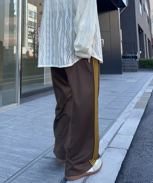 セール】'WEB限定' AW サイドライン ワンポイント刺繍 センター