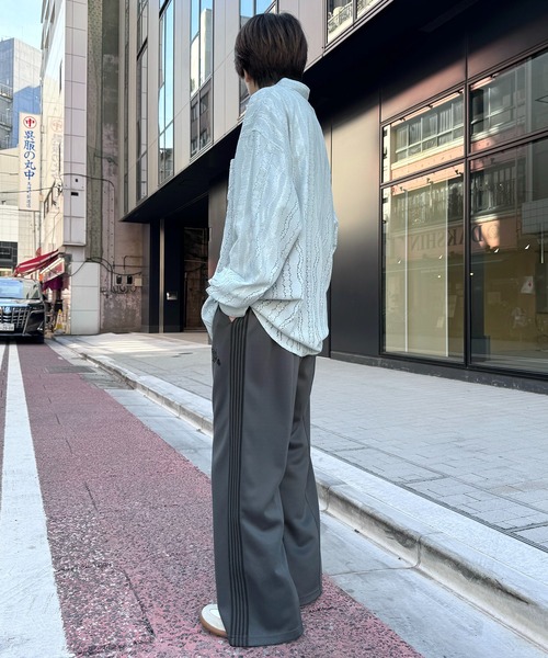 【David Koma】レースアップコットンジャージフレアパンツ セール】AW【セットアップ対応】'WEB限定' サイドライン ワン