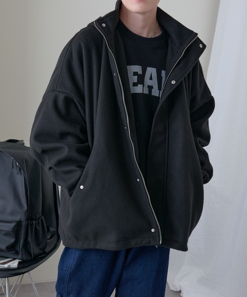 COLONY 2139（コロニートゥーワンスリーナイン）の「ジャージメルトンアノラック（カバーオール・メンズ・ブラック/グレイッシュベージュ・MEDIUM/LARGE）」の21枚目の写真