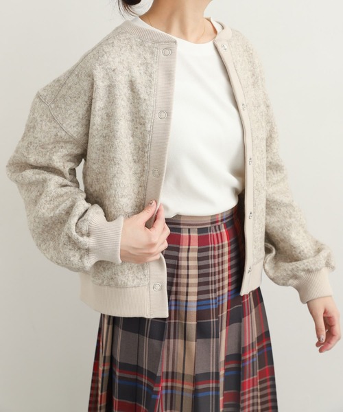 URBAN RESEARCH DOORS(アーバンリサーチドアーズ)の「『UR TECH』テレコクルーネックTシャツ(Tシャツ/カットソー・レディース・ブラック/オフホワイト/ライトグレー・MEDIUM)」の5枚目の写真