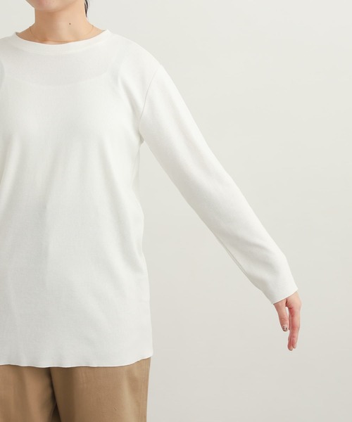 URBAN RESEARCH DOORS(アーバンリサーチドアーズ)の「『UR TECH』テレコクルーネックTシャツ(Tシャツ/カットソー・レディース・ブラック/オフホワイト/ライトグレー・MEDIUM)」の16枚目の写真