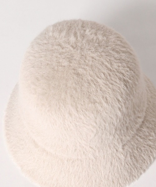 LOWRYS FARM（ローリーズファーム）の「シャギーバケットハット　176575（ハット・レディース・ブラック/アイボリー/オフホワイト・FREE）」の7枚目の写真