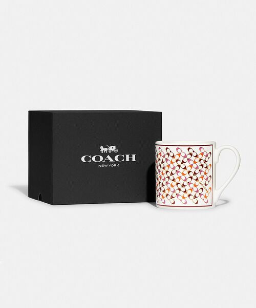 COACH（コーチ）の「シグネチャー マグ（グラス/マグカップ/タンブラー・レディース・ホワイト系その他・ONE）」の2枚目の写真