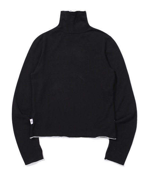 TARGETTO(ターゲット)の「【TARGETTO 】ライニング ウォーマータートルネック / LINING WARMER TURTLENECK(Tシャツ/カットソー・レディース・ホワイト/ブラック・FREE)」の7枚目の写真