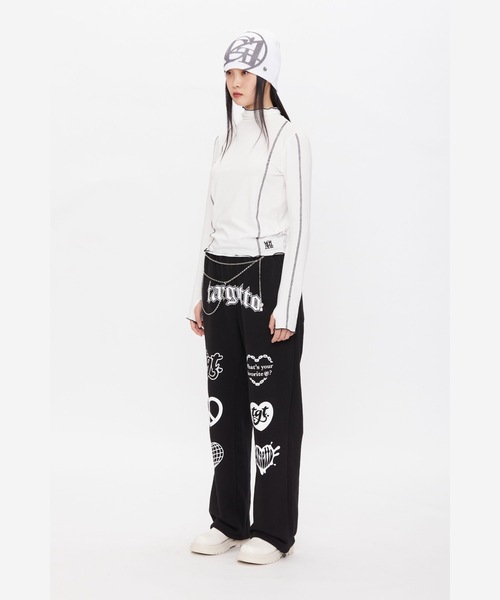 TARGETTO(ターゲット)の「【TARGETTO 】ライニング ウォーマータートルネック / LINING WARMER TURTLENECK(Tシャツ/カットソー・レディース・ホワイト/ブラック・FREE)」の13枚目の写真