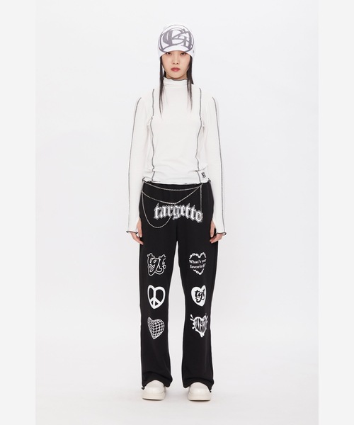 TARGETTO(ターゲット)の「【TARGETTO 】ライニング ウォーマータートルネック / LINING WARMER TURTLENECK(Tシャツ/カットソー・レディース・ホワイト/ブラック・FREE)」の14枚目の写真