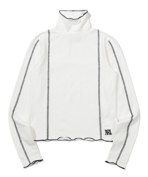 TARGETTO(ターゲット)の「【TARGETTO 】ライニング ウォーマータートルネック / LINING WARMER TURTLENECK(Tシャツ/カットソー・レディース・ホワイト/ブラック・FREE)」の15枚目の写真