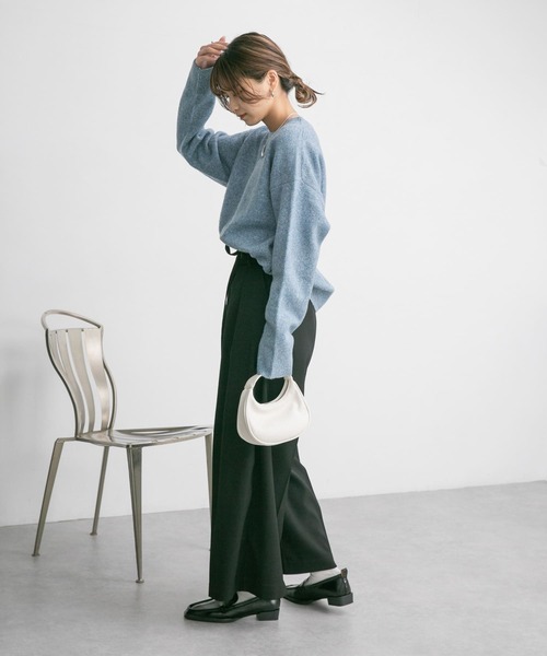 KBF(ケイビーエフ)の「2WAYハーフムーンBAG(ショルダーバッグ・レディース・ブラック/ホワイト・ONE)」の18枚目の写真