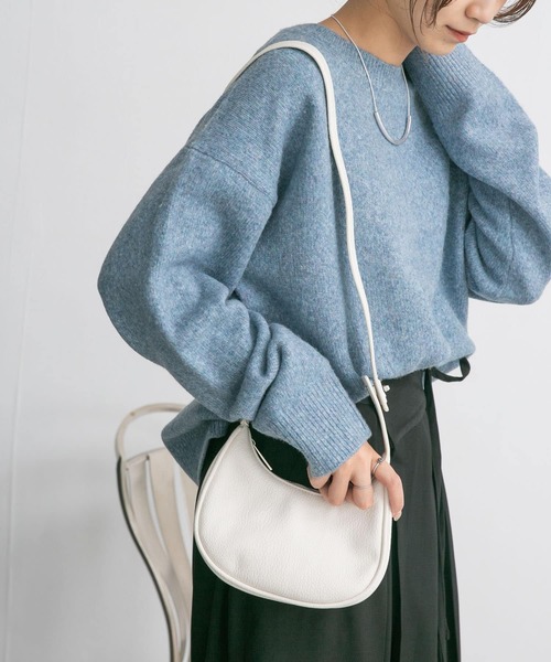 KBF(ケイビーエフ)の「2WAYハーフムーンBAG(ショルダーバッグ・レディース・ブラック/ホワイト・ONE)」の17枚目の写真