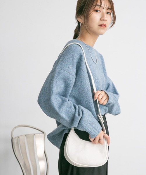 KBF(ケイビーエフ)の「2WAYハーフムーンBAG(ショルダーバッグ・レディース・ブラック/ホワイト・ONE)」の15枚目の写真