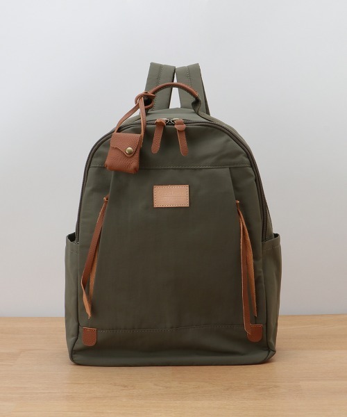 toleur(トーラ)の「【toleur】toleur/ナイロングログラン/カウレザーリュック/11822(バックパック/リュック・レディース・ブラウン/カーキ/ベージュ・FREE)」の14枚目の写真
