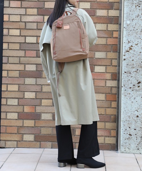 toleur(トーラ)の「【toleur】toleur/ナイロングログラン/カウレザーリュック/11822(バックパック/リュック・レディース・ブラウン/カーキ/ベージュ・FREE)」の18枚目の写真