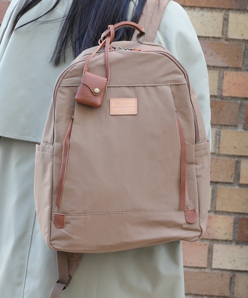 toleur(トーラ)の「【toleur】toleur/ナイロングログラン/カウレザーリュック/11822(バックパック/リュック・レディース・ブラウン/カーキ/ベージュ・FREE)」の19枚目の写真