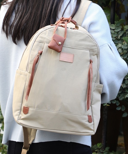 toleur(トーラ)の「【toleur】toleur/ナイロングログラン/カウレザーリュック/11822(バックパック/リュック・レディース・ブラウン/カーキ/ベージュ・FREE)」の21枚目の写真