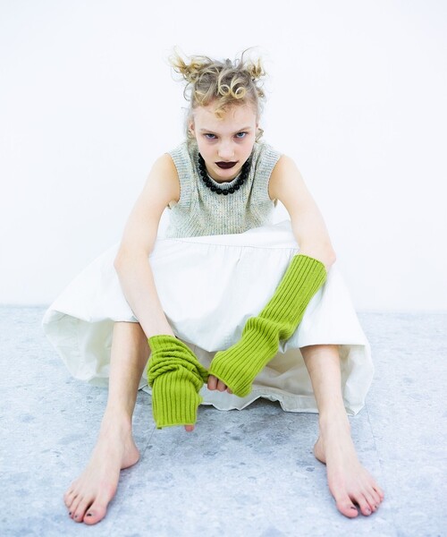 Ray BEAMS(レイビームス)の「Ray BEAMS / メランジ バック オープン ベスト(ベスト・レディース・オフホワイト/イエロー・ONE SIZE)」の17枚目の写真