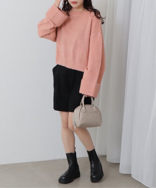 RAY CASSIN（レイカズン）の「ラメニットプチハイプルオーバー（ニット/セーター・レディース・グレー/ピンク/キナリ・FREE）」の7枚目の写真