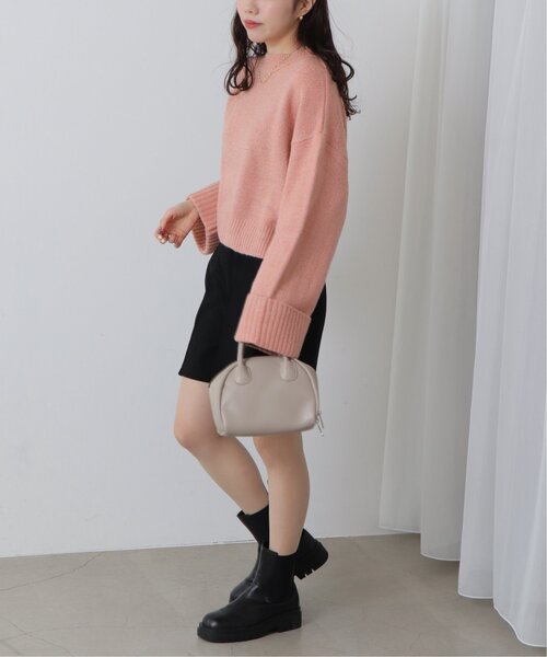 RAY CASSIN（レイカズン）の「ラメニットプチハイプルオーバー（ニット/セーター・レディース・グレー/ピンク/キナリ・FREE）」の8枚目の写真