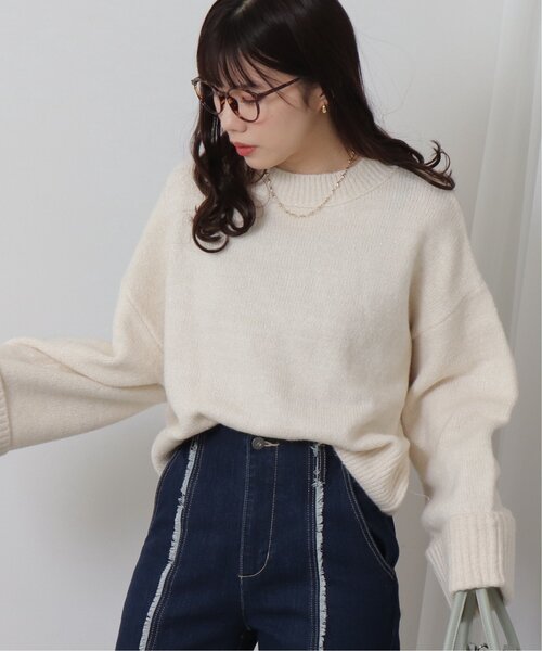 RAY CASSIN（レイカズン）の「ラメニットプチハイプルオーバー（ニット/セーター・レディース・グレー/ピンク/キナリ・FREE）」の17枚目の写真