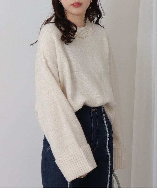 RAY CASSIN（レイカズン）の「ラメニットプチハイプルオーバー（ニット/セーター・レディース・グレー/ピンク/キナリ・FREE）」の18枚目の写真