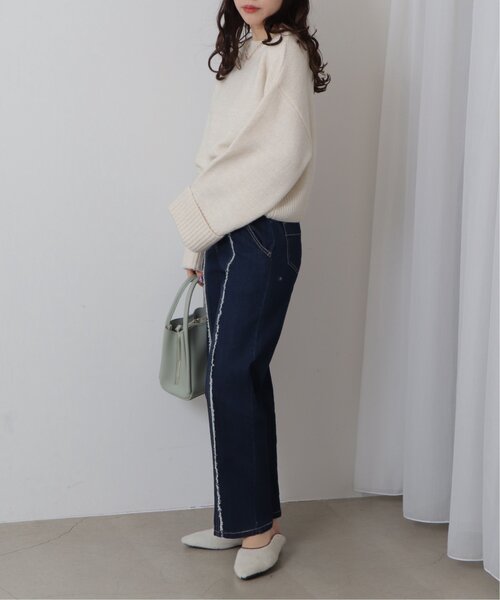 RAY CASSIN（レイカズン）の「ラメニットプチハイプルオーバー（ニット/セーター・レディース・グレー/ピンク/キナリ・FREE）」の22枚目の写真