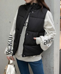 WEGO/スタンドネックパデッドベスト