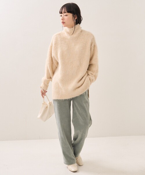 タグ無♡新品♡完売品♡aceandrare♡ベージュタートルニット♡ FREAK'S STORE（フリークスストア）の「シャギータートルニット