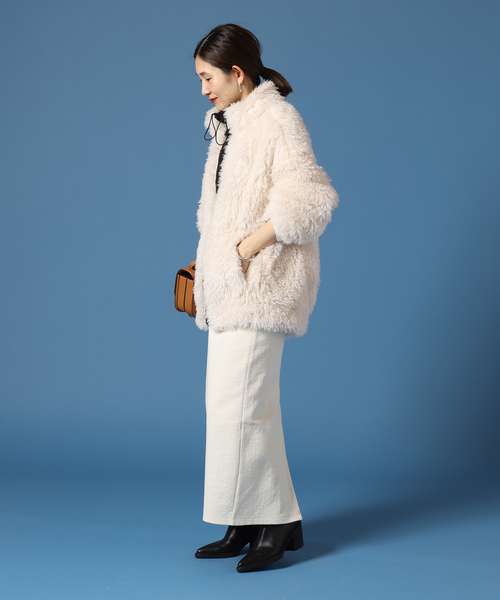 vermeil par IENA ダブルニードルファーブルゾン VERMEIL par iena（ヴェルメイユパーイエナ）の「ダブルニードル