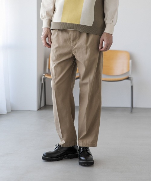 niko and...(ニコアンド)の「ハイツイストホップサックパンツ(その他パンツ・メンズ・その他1/ネイビー/ベージュ・MEDIUM/LARGE)」の2枚目の写真