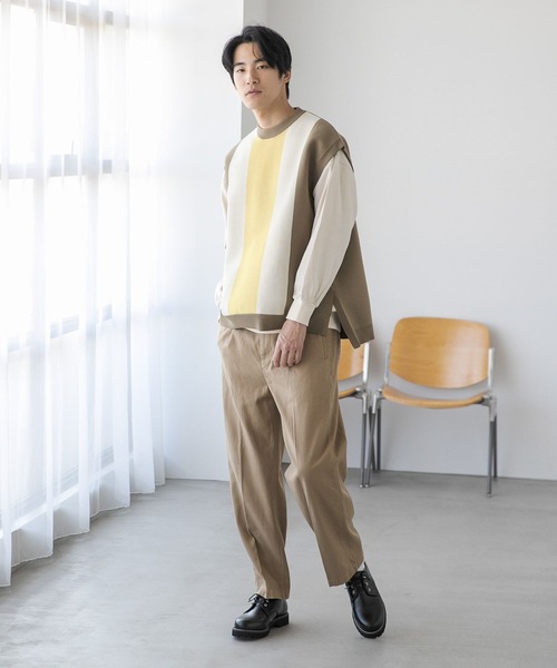 niko and...(ニコアンド)の「ハイツイストホップサックパンツ(その他パンツ・メンズ・その他1/ネイビー/ベージュ・MEDIUM/LARGE)」の7枚目の写真