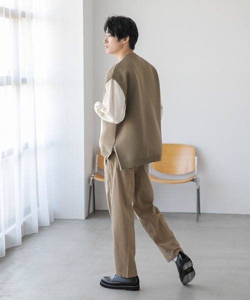 niko and...(ニコアンド)の「ハイツイストホップサックパンツ(その他パンツ・メンズ・その他1/ネイビー/ベージュ・MEDIUM/LARGE)」の8枚目の写真