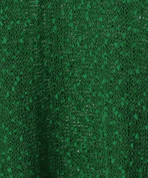 PBLIM（ページボーイリム）の「PAGEBOYLIM/ポコポコシアーニット（ニット/セーター・レディース・グリーン/オフホワイト/ブラック・FREE）」の6枚目の写真