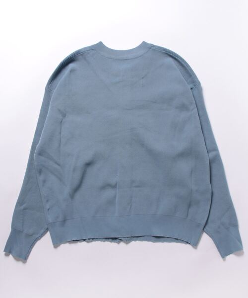 coca（coca）（コカ）の「メンズクルーネックドロップショルダーカーディガン（カーディガン/ボレロ・メンズ・ライトブルー/ライトグリーン/ブラック・M/L/XL）」の4枚目の写真