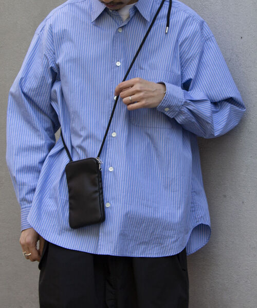 GLOSTER（グロスター）の「【GLOSTER/グロスター】フェイクレザーマルチミニショルダーバッグ/モバイルポーチ（ショルダーバッグ・メンズ・ブラック/オリーブ/ブラック系その他・FREE）」の13枚目の写真