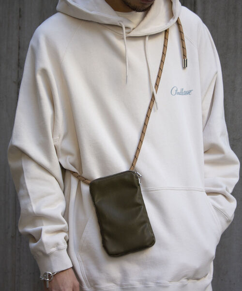 GLOSTER（グロスター）の「【GLOSTER/グロスター】フェイクレザーマルチミニショルダーバッグ/モバイルポーチ（ショルダーバッグ・メンズ・ブラック/オリーブ/ブラック系その他・FREE）」の18枚目の写真