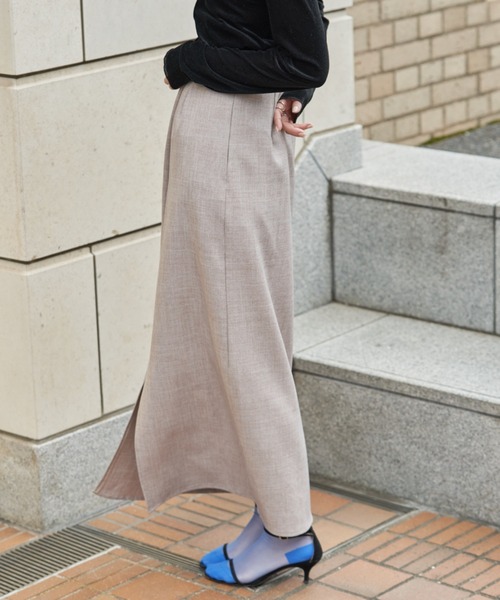 Aunt Marie's（アントマリーズ）の「フロントスリットタックナロースカート（スカート・レディース・イエロー/ベージュ/ブラック・FREE/MEDIUM/TALL）」の14枚目の写真