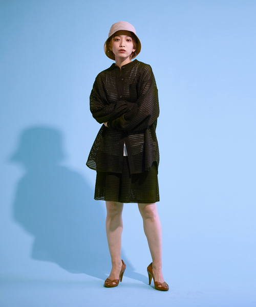 NOMINE（ノミネ）の「【セットアップ対応】メッシュハーフパンツ（その他パンツ・レディース・ホワイト/ブラック・S/M）」の6枚目の写真