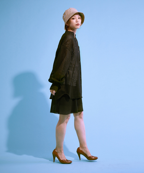 NOMINE（ノミネ）の「【セットアップ対応】メッシュハーフパンツ（その他パンツ・レディース・ホワイト/ブラック・S/M）」の4枚目の写真