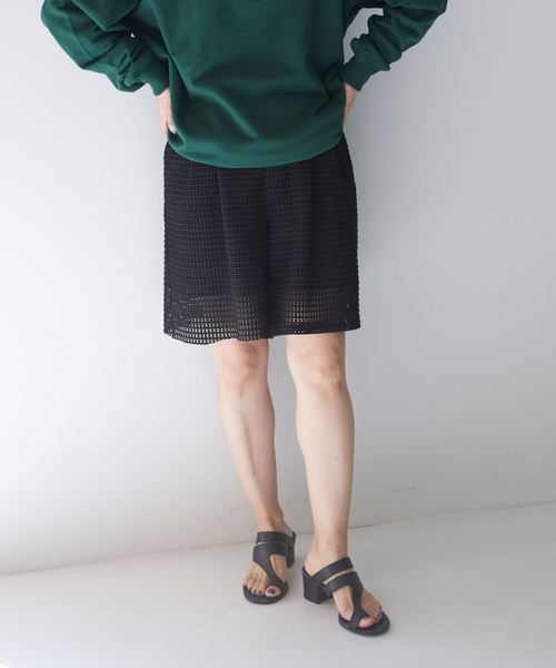 NOMINE（ノミネ）の「【セットアップ対応】メッシュハーフパンツ（その他パンツ・レディース・ホワイト/ブラック・S/M）」の10枚目の写真