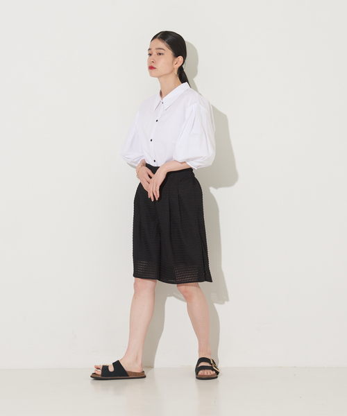 NOMINE（ノミネ）の「【セットアップ対応】メッシュハーフパンツ（その他パンツ・レディース・ホワイト/ブラック・S/M）」の12枚目の写真