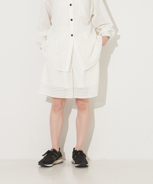 NOMINE（ノミネ）の「【セットアップ対応】メッシュハーフパンツ（その他パンツ・レディース・ホワイト/ブラック・S/M）」の16枚目の写真