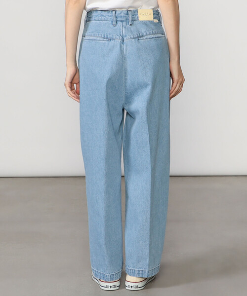 FARAH(ファーラー)の「FARAH | 1タック ワイドデニムパンツ WOMEN(デニムパンツ・レディース・ブルー/インディゴブルー・26/28/27)」の11枚目の写真