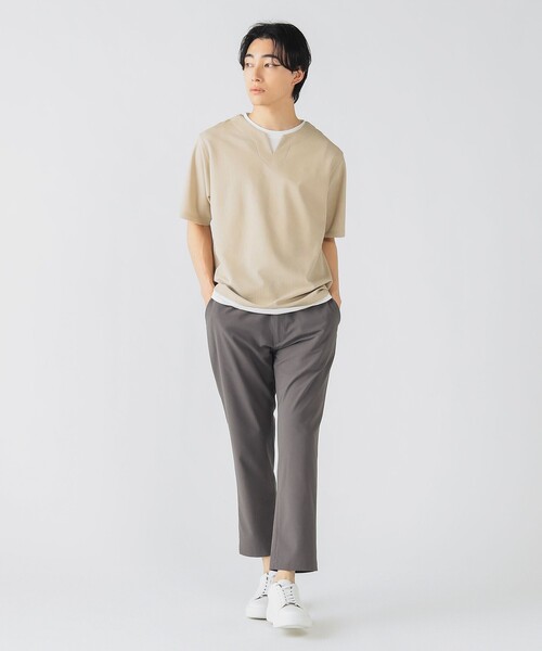 BEAMS HEART(ビームスハート)の「【吸水速乾】COOLMAX ポリエステルトロ テーパード イージーパンツ(その他パンツ・メンズ・チャコールグレー/グレー/ブラック/オリーブ/ベージュ/ネイビー・SMALL/MEDIUM/LARGE/X-LARGE)」の13枚目の写真