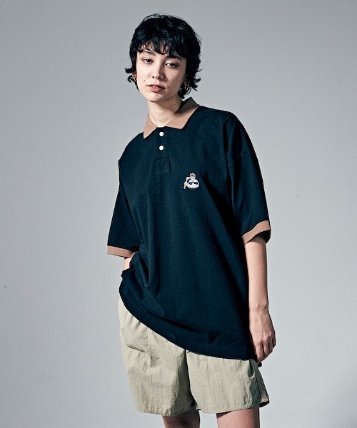 penguin BY MUNSINGWEAR(ペンギン バイ マンシングウェア)の「”BOGEY MAN” POLO SHIRT/ボギーマンポロシャツ(ポロシャツ・メンズ・ブラック/ホワイト・L/M/XL/S)」の1枚目の写真