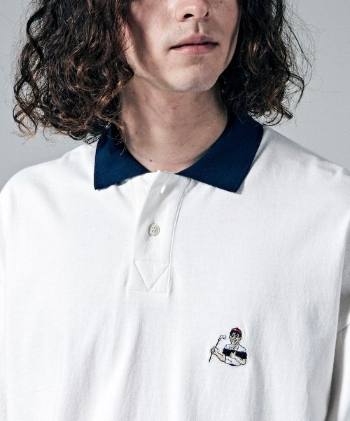 penguin BY MUNSINGWEAR(ペンギン バイ マンシングウェア)の「”BOGEY MAN” POLO SHIRT/ボギーマンポロシャツ(ポロシャツ・メンズ・ブラック/ホワイト・L/M/XL/S)」の6枚目の写真
