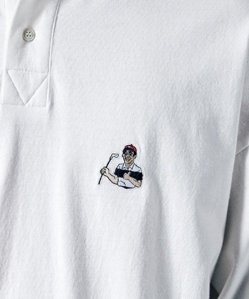 penguin BY MUNSINGWEAR(ペンギン バイ マンシングウェア)の「”BOGEY MAN” POLO SHIRT/ボギーマンポロシャツ(ポロシャツ・メンズ・ブラック/ホワイト・L/M/XL/S)」の7枚目の写真