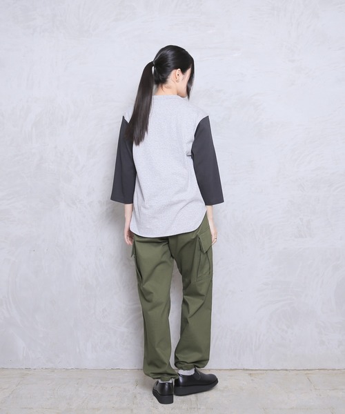 WAIPER.inc（ワイパーインク）の「3/4　BASEBALL TEE(YALE)（Tシャツ/カットソー・メンズ・ナチュラル/グレー・XL/L/M）」の11枚目の写真